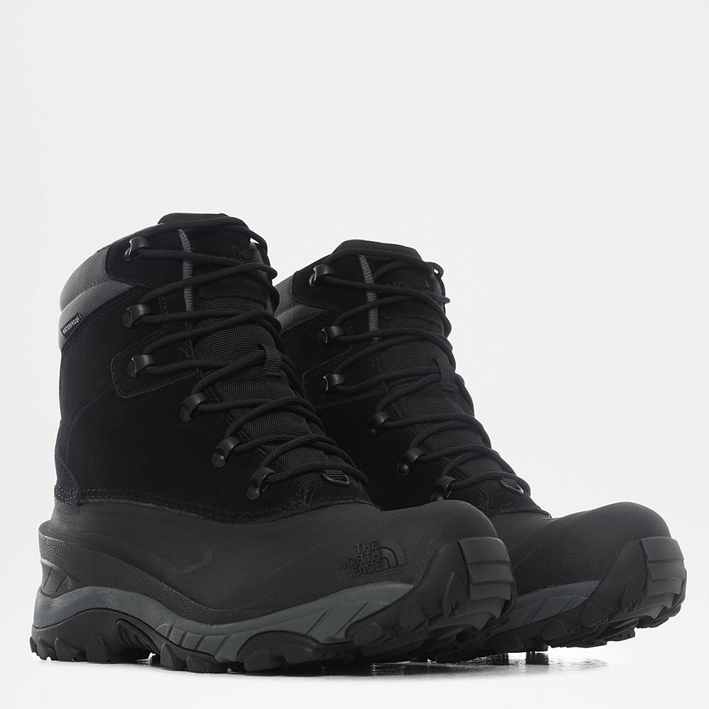 The North Face Boots Mens Australia - The North Face Chilkat Iv Insulated Black / Dark Grey Dryvent